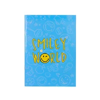 Libreta Smiley World Azul 25.5x18 cm Rayas 48 Hojas