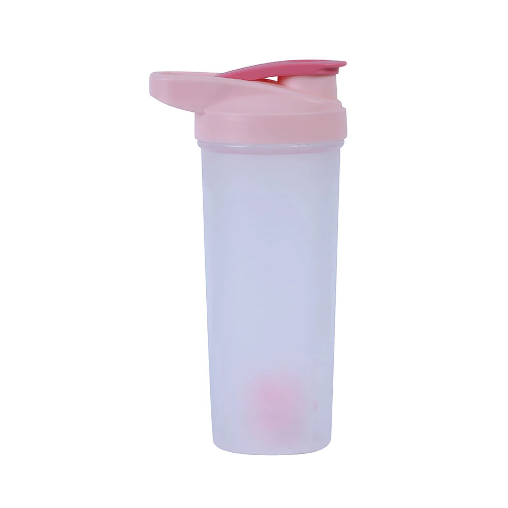 Cilindro Deportivo Con Agitador Plástico Rosa 800 ml