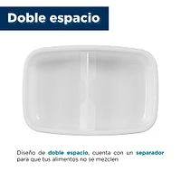 Contenedor De Alimentos Plástico Blanco 460 ml