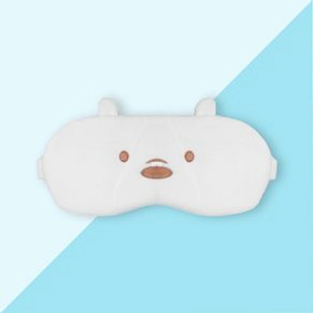 Antifaz Para Dormir We Bare Bears Polar Felpa Blanco 20.5x10 cm