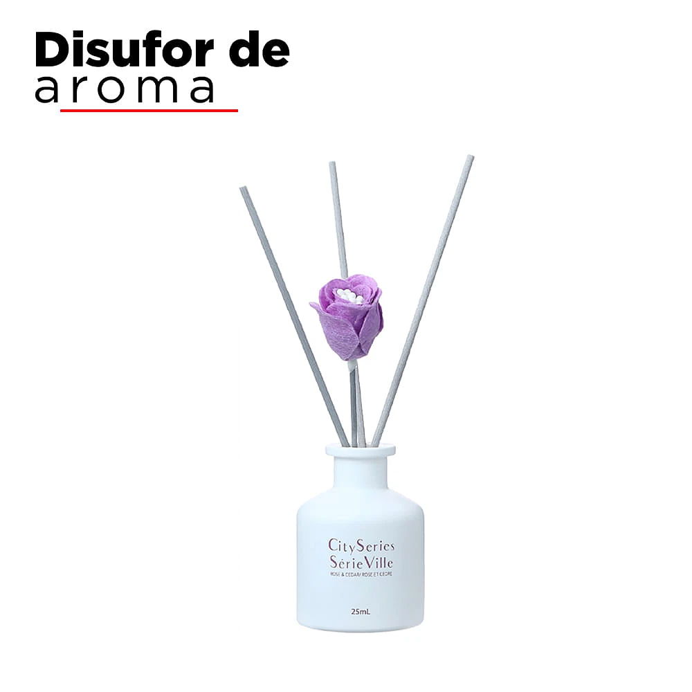 Difusor De Aroma 25 ml Rosa, Cedro