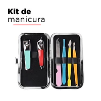Kit De Manicure Acero Inoxidable 6 Piezas