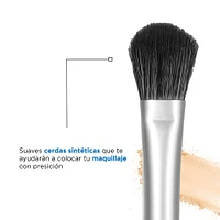 Brocha De Maquillaje Para Sombras Sintética Blanca 16 cm