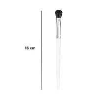 Brocha De Maquillaje Para Sombras Sintética Blanca 16 cm