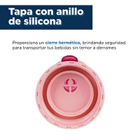 Botella Con Tapa Tritan Rosa 700 ml