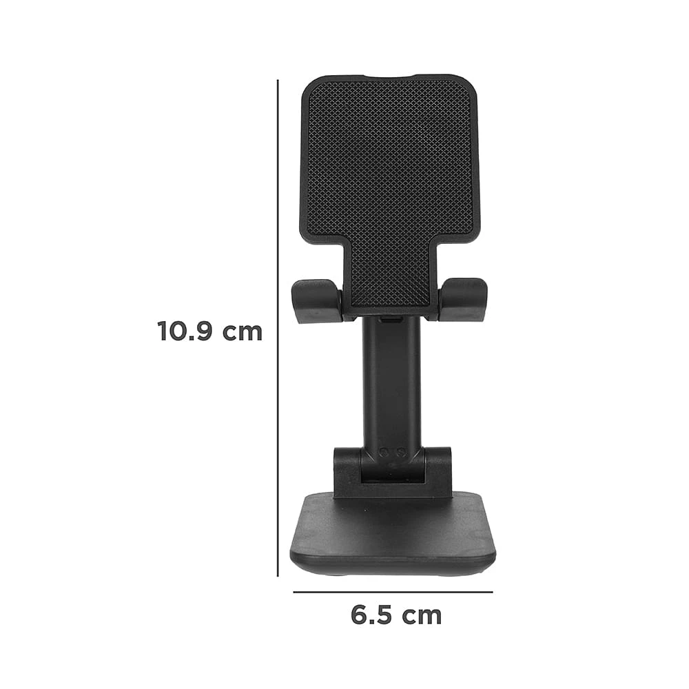 Soporte Para Celular Plegable Negro 10.9x6.5x2.6 cm
