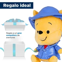 Peluche Disney Winnie Pooh Con Impermeable Felpa 20x21.5 cm