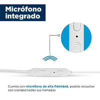 Audífonos De Cable Mod 1317 Con Control Plateado