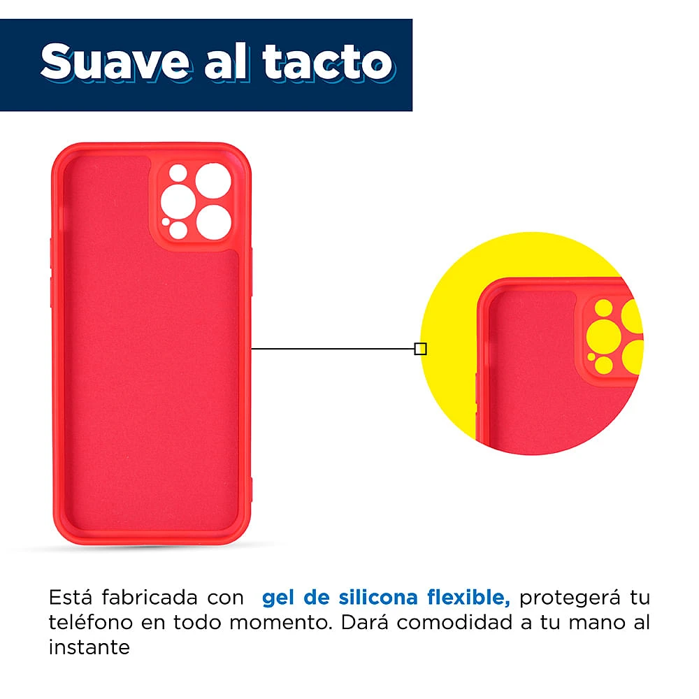 Funda TPU Para Iphone 12 Pro Roja