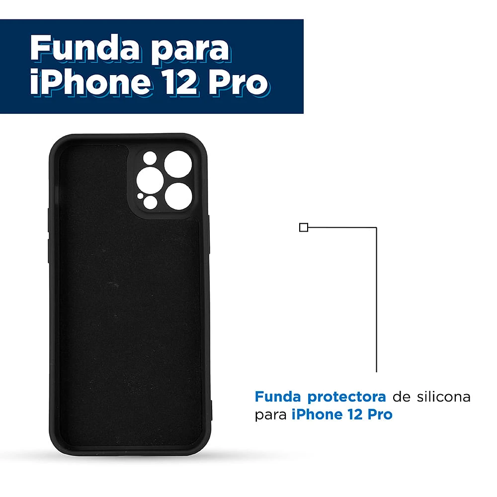 Funda TPU Para Iphone 12 Pro Negra