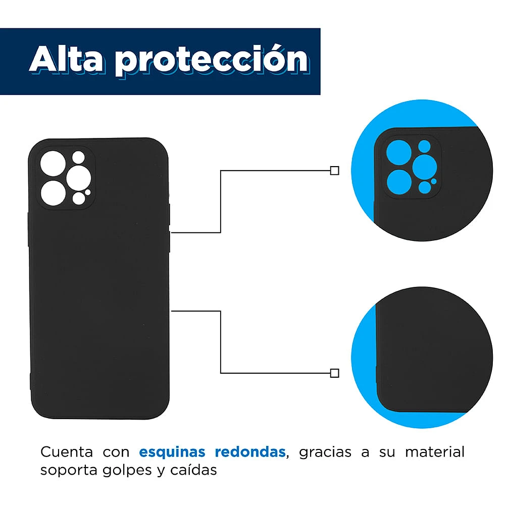 Funda TPU Para Iphone 12 Pro Negra