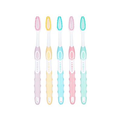 Paquete De Cepillos De Dientes Colores 5 Piezas