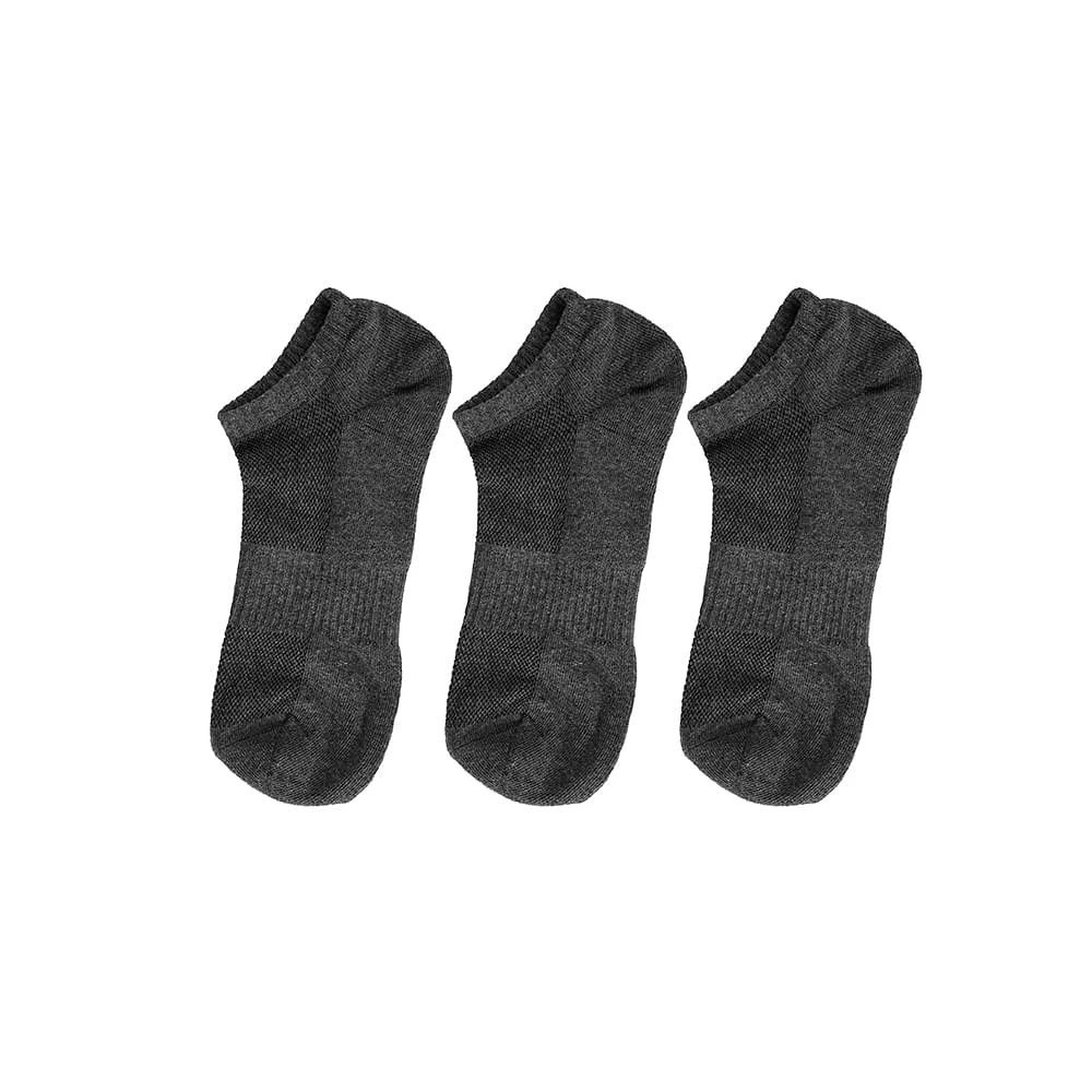 Paquete De Calcetines Atléticos Para Hombre Grises MX 26-28 3 Pares