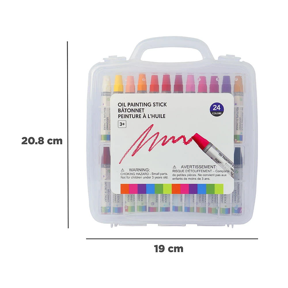 Paquete De Crayones Al Óleo 24  piezas