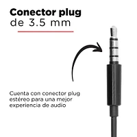 Audífonos De Cable  Negros 110 cm
