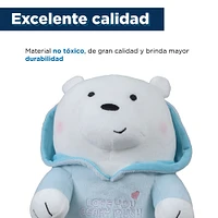 Peluche We Bare Bears Polar Con Sudadera Felpa Azul 25x18 cm