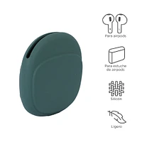 Funda Protectora Para Audífonos Silicona Verde 10x8 cm