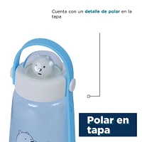 Cilindro We Bare Bears Polar Plástico Azul 600 ml