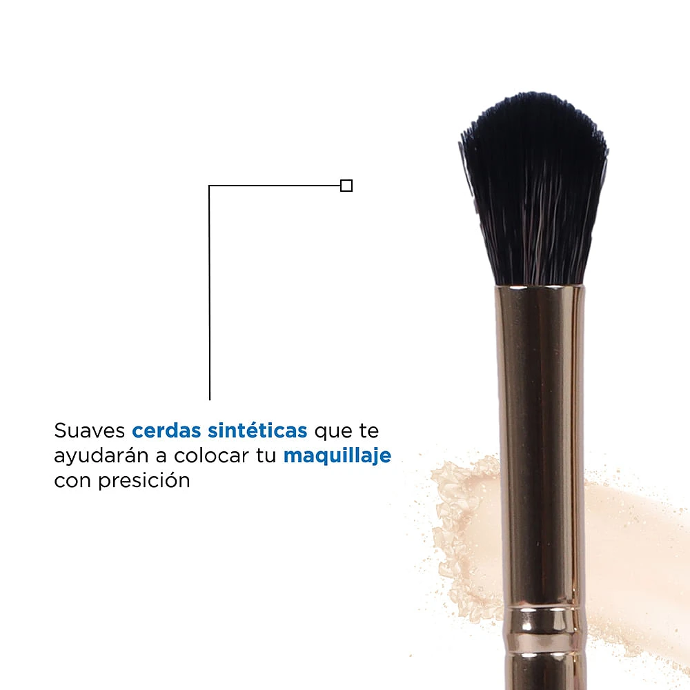 Set Brochas De Maquillaje Para Sombras Sparkling Star Rosas 9.7 cm 5 Piezas