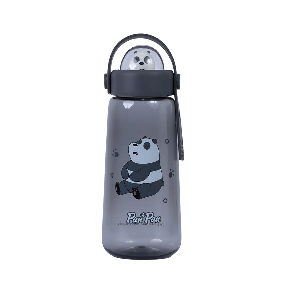 Cilindro We Bare Bears Panda Plástico Negro 600 ml