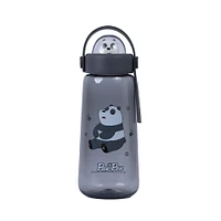 Cilindro We Bare Bears Panda Plástico Negro 600 ml