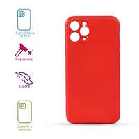 Funda Para IPhone 12 Pro Sintética Roja 15x7.4x1 cm