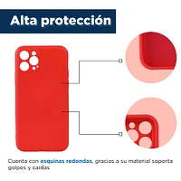 Funda Para IPhone 12 Pro Sintética Roja 15x7.4x1 cm