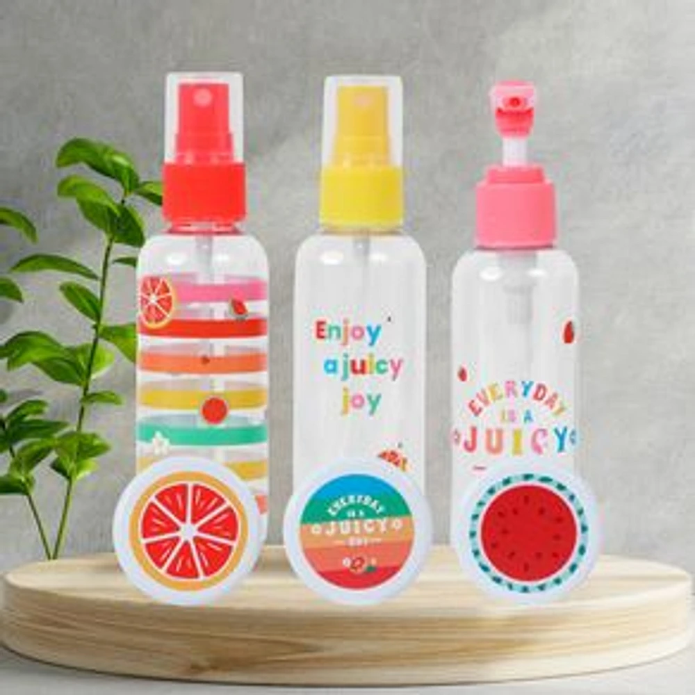 Kit Botellas De Viaje Enjoy A Juicy Joy Plástico 6 Piezas