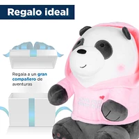 Peluche We Bare Bears Panda Sentado Con Sudadera Felpa 24 cm