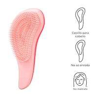 Cepillo Desenredante Para Cabello Sintético Rosa 19 cm