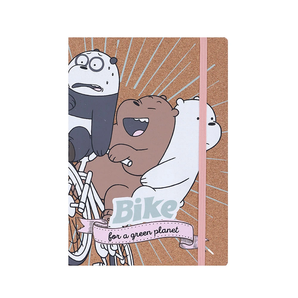 Libreta We Bare Bears Eco Friendly 14.4x20.7 cm Rayas 96 Hojas