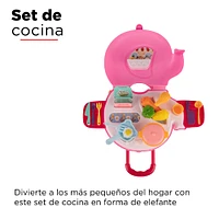 Set Juguete Con Estuche Cocina Sintético Rosa 38.5x29x30 cm 25 Piezas