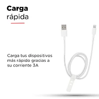 Cable De Carga USB a Lightning Blanco 1 M