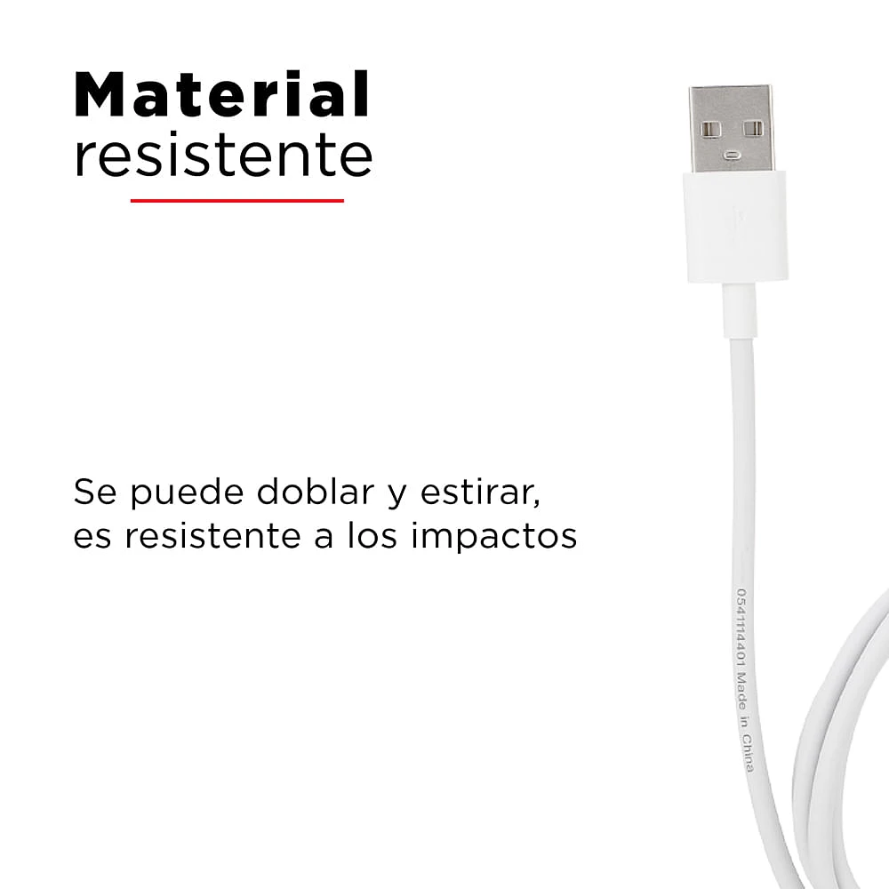 Cable De Carga USB a Lightning Blanco 1 M