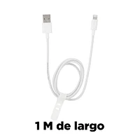 Cable De Carga USB a Lightning Blanco 1 M