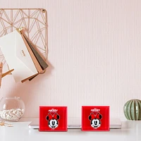 Organizador De Escritorio Disney Minnie Mouse Con Cajón Sintético Rojo 10x9x8 cm