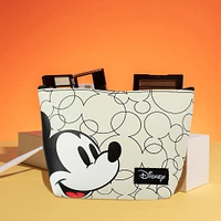 Cosmetiquera Disney Mickey Mouse En Forma De Trapecio Sintética Beige 20x6x13 cm