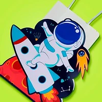 Set Bolsas De Regalo Astronauta 12x19x7 cm 4 Piezas