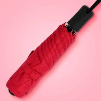 Paraguas Plegable 100% Poliéster Rojo 53.5 cm Automático