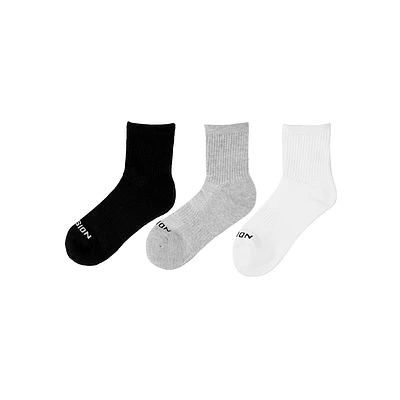 Set Calcetines Deportivos Para Hombre Antibacteriales 95% Poliéster, 3% Elastonoide, 2% Elastano 25-27 3 Pares