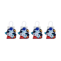 Set Bolsas De Regalo Astronauta 12x19x7 cm 4 Piezas