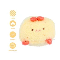 Peluche Miniso Camaroncito Empanizado Felpa Amarillo 15 cm