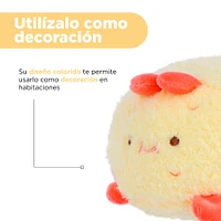 Peluche Miniso Camaroncito Empanizado Felpa Amarillo 15 cm