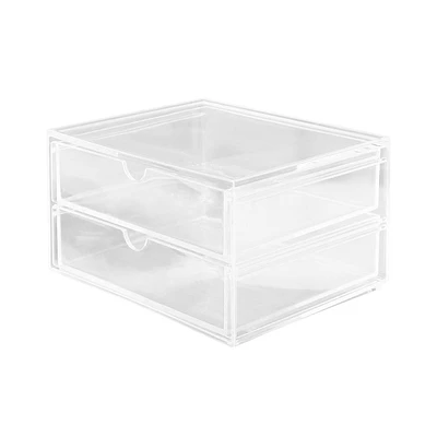 Organizador Para Cosméticos Con Cajones Plástico Transparente 17x12.8x9.7 cm