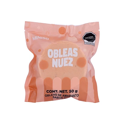 Obleas De Amaranto 50 gr Nuez