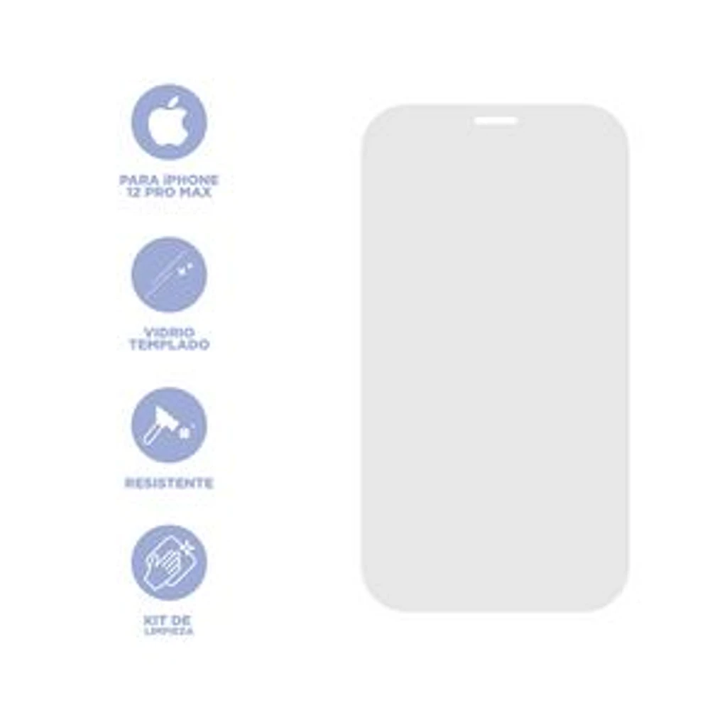Protector Para Pantalla De Cristal Templado IPhone 12 Pro Max Vidrio 6.7