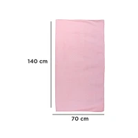 Toalla De Baño  Jacquard Textil Rosa 140x70 cm