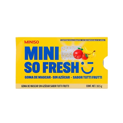 Goma De Mascar Mini So Fresh 10.5 gr Tutti Frutti Sin Azúcar