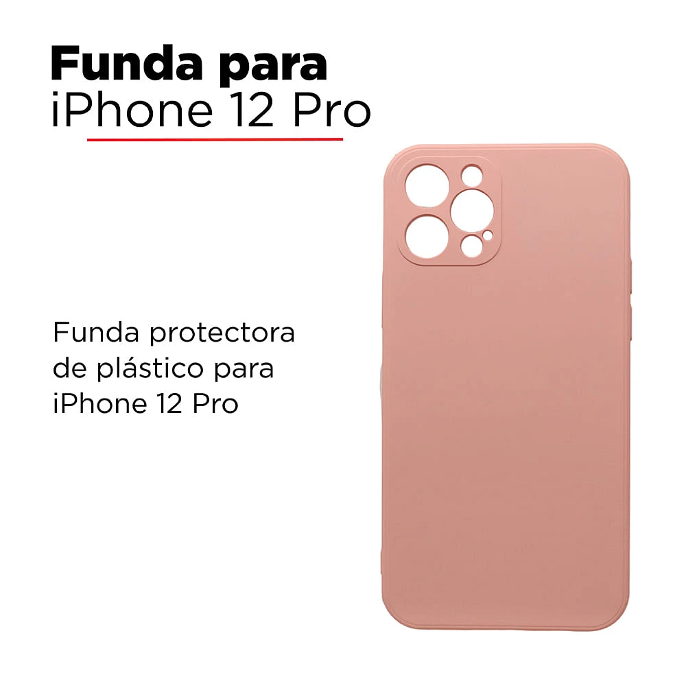 Funda TPU Para Iphone 12 Pro Rosa