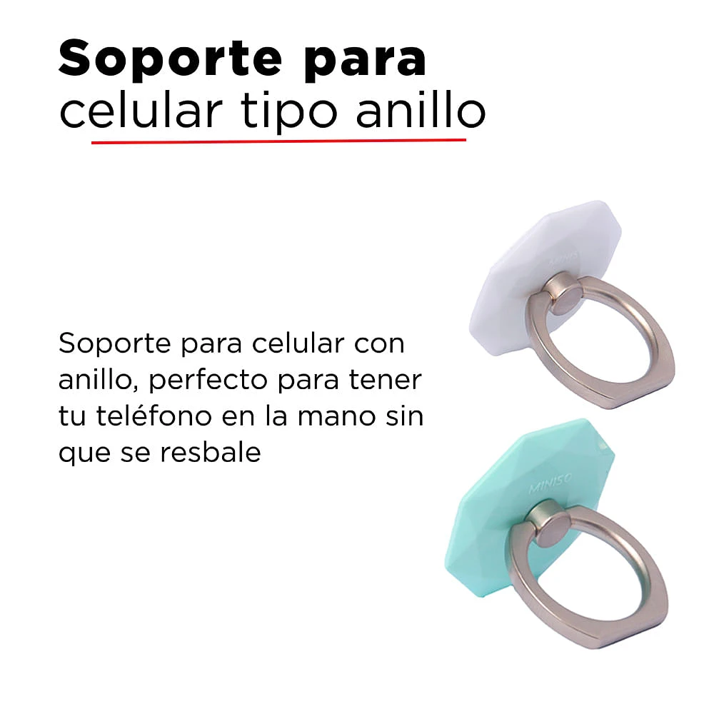 Set De Soporte Para Celular Blanco, Verde 2 Piezas